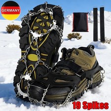 Steigeisen Grödel Eisspikes für Bergschuhe Schuhkrallen Eisspikes mit 19 Zähne
