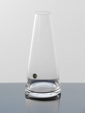 Peill Kristall Glas Vase | Keilvase 20,5 cm 70er Jahre passend zu Malta
