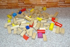 Bauklötze, natur und bunt