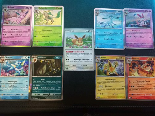 Pokemon karten alle evoli - pokemon,
