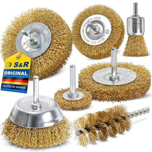 Drahtbürstenset 7 teilig - s&r,