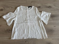 Hallhuber Tunika T-Shirt Shirt Weiß Gr. 38