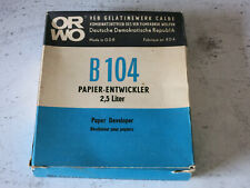 1x Packung ORWO Papier Entwickler B 104 - Made in GDR - ungeöffnet! alt! rar!