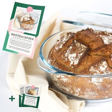 Brotbackform mit deckel - mit, glas