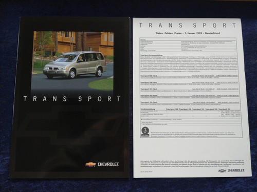 Chevrolet trans sport prospekt - chevrolet,