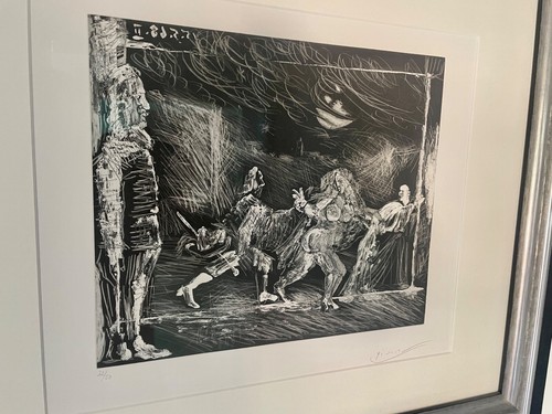 Picasso radierung handsigniert - radierung,