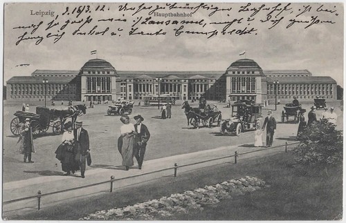 Alte leipzig hauptbahnhof - ak, leipzig,