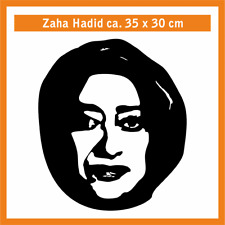 ZAHA HADID Wandtatoo, ca. 35 x 30 cm, Hochleistungsfolie m. Montagepapier