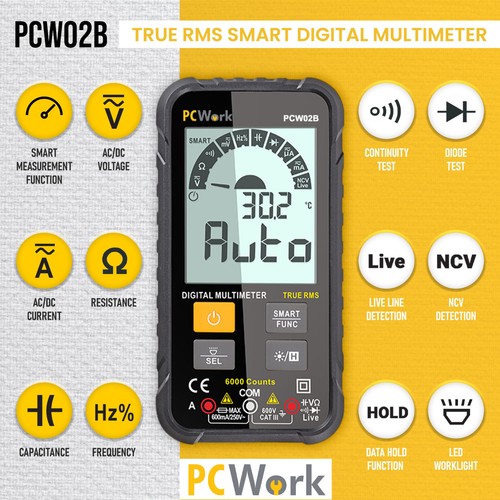 Digital multimeter true rms - true,