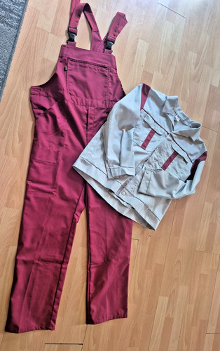 Neu latzhose mit arbeits jacke - latzhose,