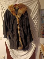 Vintage Mantel Damen, Leder