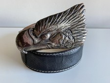 Reptile’s House Gürtel Adler Greif-Vogel Schnalle Leder Luxus Edel 85