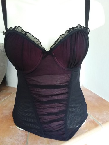 Corsage miedertop schwarz - corsage/miedertop, schwarz/