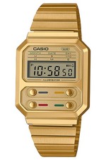 Casio Vintage Edgy Unisex Armbanduhr Goldfarben A100WEG-9AEF B-Ware
