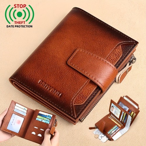 Herren echt leder nfc rfid - herren,