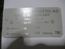 Typenschild schild für typ - typenschild,