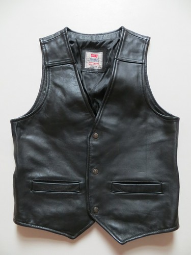 Levi leder weste lederweste - levi's,