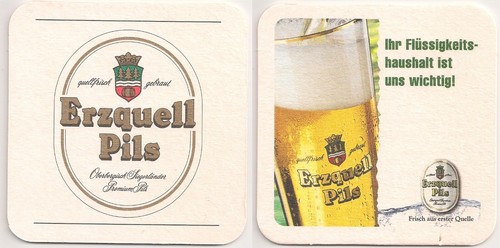 Erzquell pils bierdeckel - pils,