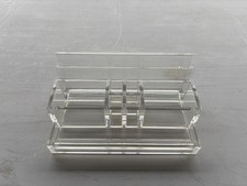 Guzzini Lucite Plexiglas Schreibtisch Desk Organizer von Fabio Manlio Ciocca