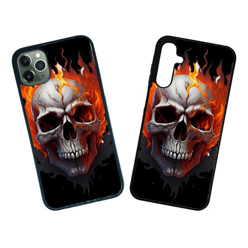 Fire skull handyhülle für - skull,