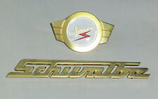 Simson Schwalbe KR51/1 KR51/2 Set Plakette + Schriftzug ALU GOLDFARBEN