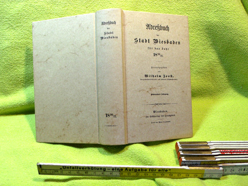 Adreßbuch der stadt wiesbaden - der,
