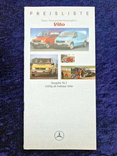 Mercedes benz vito - mercedes, preisliste