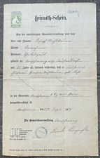 Heimatschein Königreich