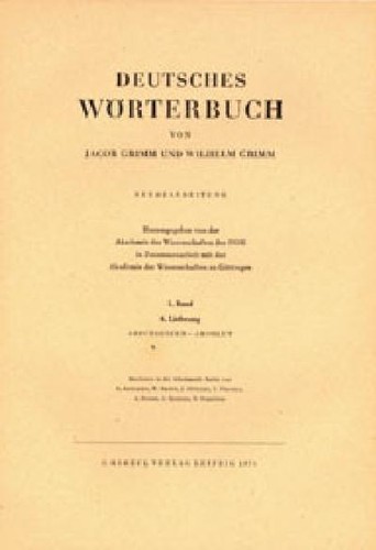 Deutsches wörterbuch - deutsches,
