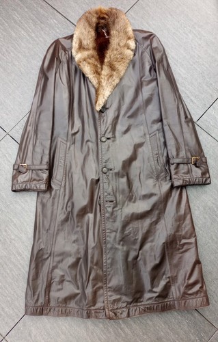 Zilli mantel coat brown calf - coat,
