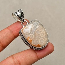 Fossil Coral Gemstone 925