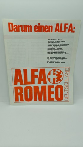 Alfa romeo broschüre - alfa,