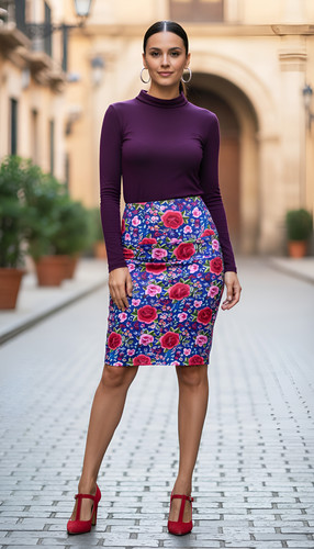 Casual skirt flamenco - , spanish