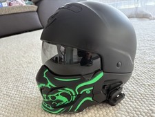 Scorpion EXO Combat Evo inkl. Einbaukit für Sena 20S, 20S Evo + 30K, Größe L