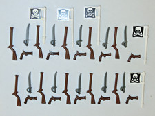 LEGO Classic Piraten Waffen Zubehör Sammlung Pistole Gewehr Schwert usw im Set