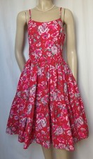 Laura Ashley Kleid 34 36 rot