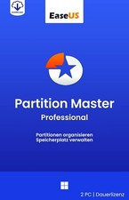 EaseUS Partition Master Professional 19 - Windows - 2 PC Dauerlizenz / Key (ESD)