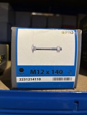 Marken Schlossschrauben M12x140mm mit Muttern verzinkt 20 Stück / H2Pal12