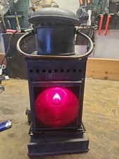 Petroleumlaterne Pttoleumlampe Leuchte Schiff Eisenbahn Höhe 31 cm..