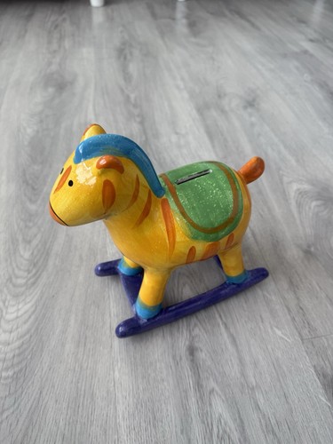 Schaukelpferd spardose mit - schaukelpferd,