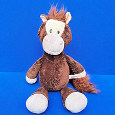 NICI PFERD KAPOONY STOFFTIER 50 CM SCHLENKER  BRAUN WEISS HORSE PONY KUSCHELTIER