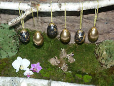 Ostereier handbemalt Schwarz