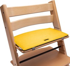 Bezug Sitzkissen Ersatzbezug kompatibel STOKKE Tripp Trapp Gelb Grau 02B5007M