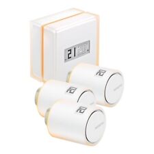 Netatmo Pack Intelligenter Thermostat + 3 Thermostatköpfe, WiFi, Fernsteuerung