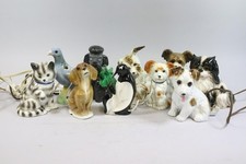 10x Rauchverzehrer Porzellan Hunde Terrier Katze Vögel (MVL4368)