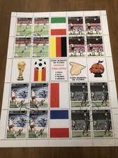 fußball briefmarken sammlung WM 1982 /Deutschland;Polen;Frankreich;Italien