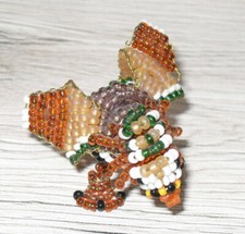 Perlentier Perlen Figur Tier Ente Mandarinente Handarbeit