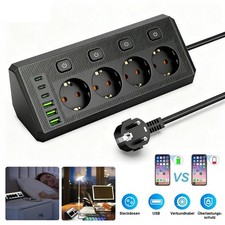 Steckdosenleiste 6-Fach 3 USB