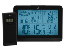 AURIOL® Design-Funkwetterstation Wetterstation Funkstation schwarz *B-Ware