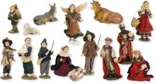 Krippenfiguren Set 15-teilig alpenländisch für 11 cm Figuren Polyresin